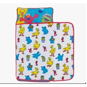 Sesame Street Kids Nap Mat with Pillow and Fleece Blanket Elmo Cookie Monster